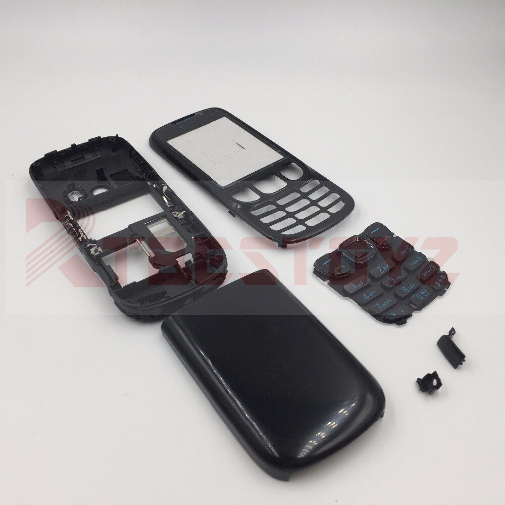 RTBESTOYZ Volledige Telefoon Behuizing Cover Case + Engels Toetsenbord Voor Nokia 6303c 6303