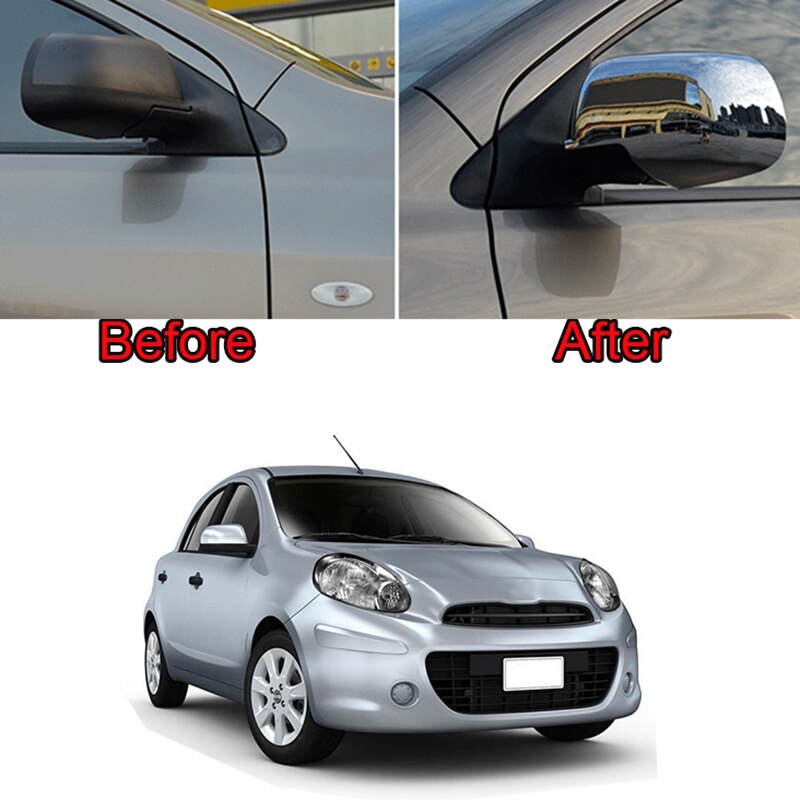 Coque décorative pour rétroviseur de voiture, compatible avec nissan micra, march  k13, versa, almera  n17