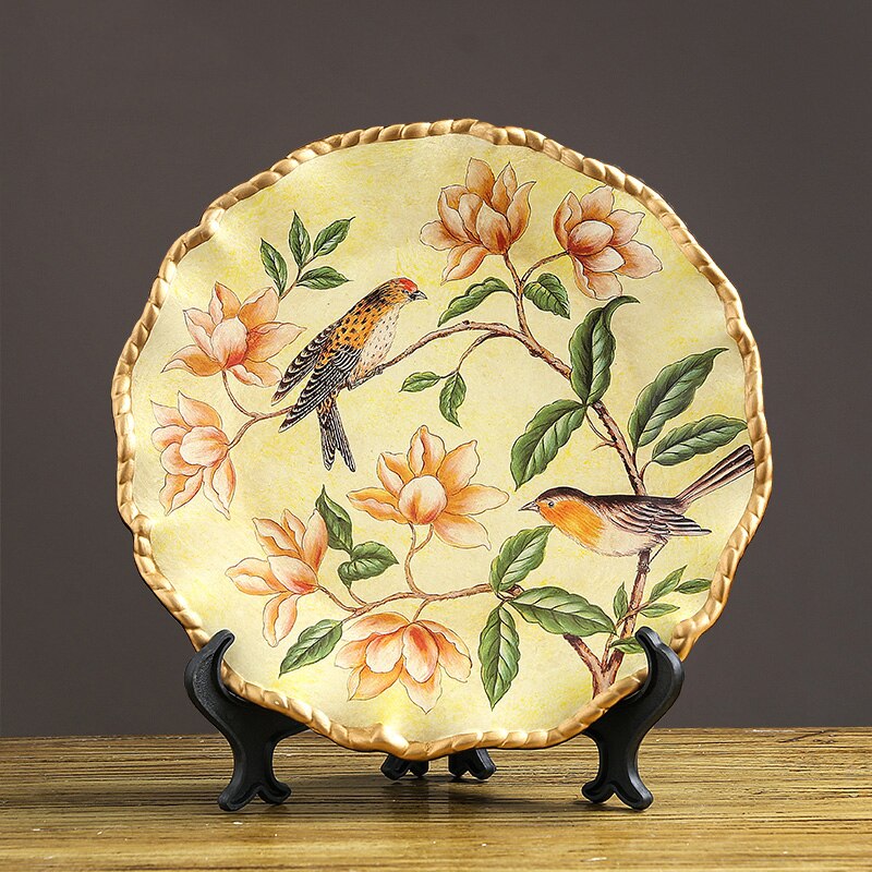 Amerikaanse Keramische Decoratieve Plaat Achtergrond Display Europese Home Restaurant Woonkamer Decoratie Muur Opknoping Plaat: 100646