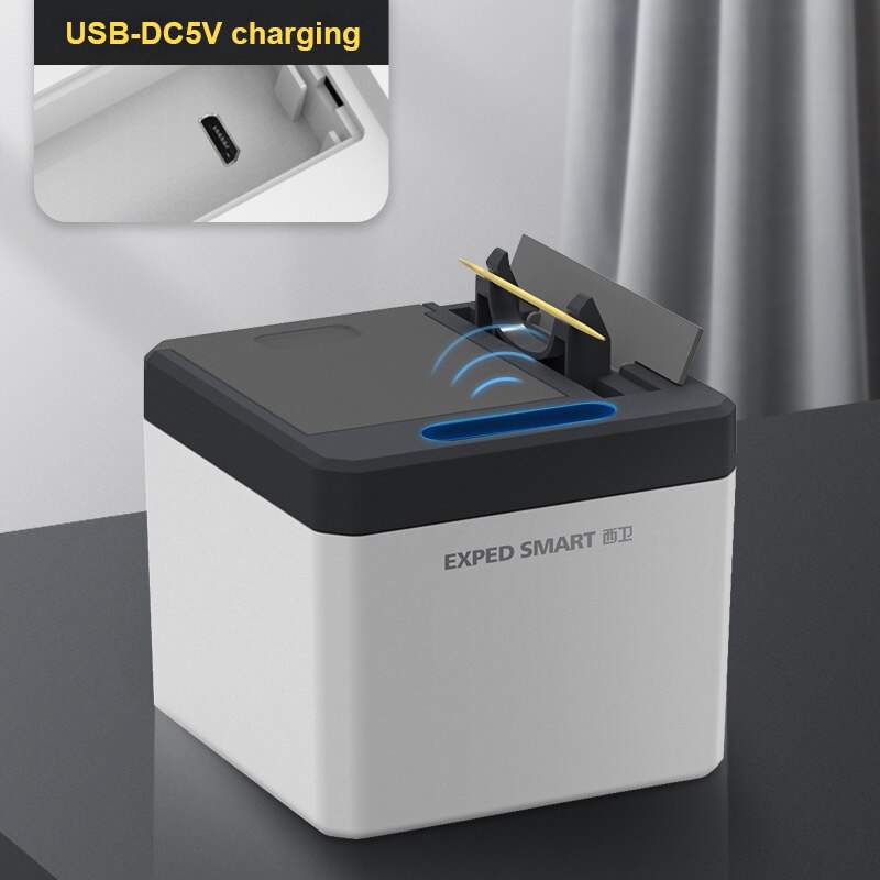 1PC Electric Toothpick Holder Portable Automatic Sensor Toothpick Dispenser Smart Toothpicks Box Dispenser Tooth Pick Holder: USB