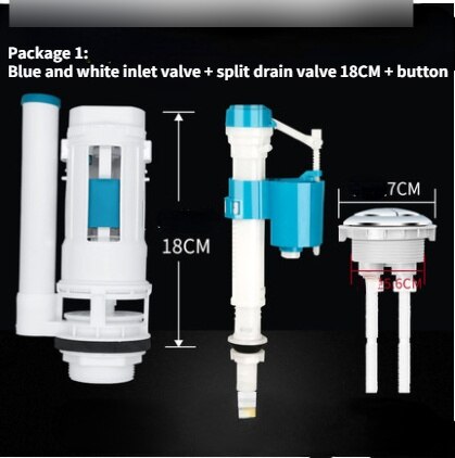 Toilet inlet valve bottom entry toilet inlet valve toilet tank fitting: Package 1