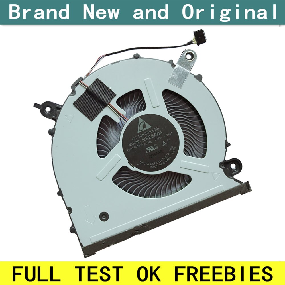 Nuova CPU del computer portatile ventola di raffreddamento del dispositivo di Raffreddamento taccuino PC per delta DC MODELLO BRUSHLESS NS85A04-17K01 DC05V 0.50A BA31-00185A