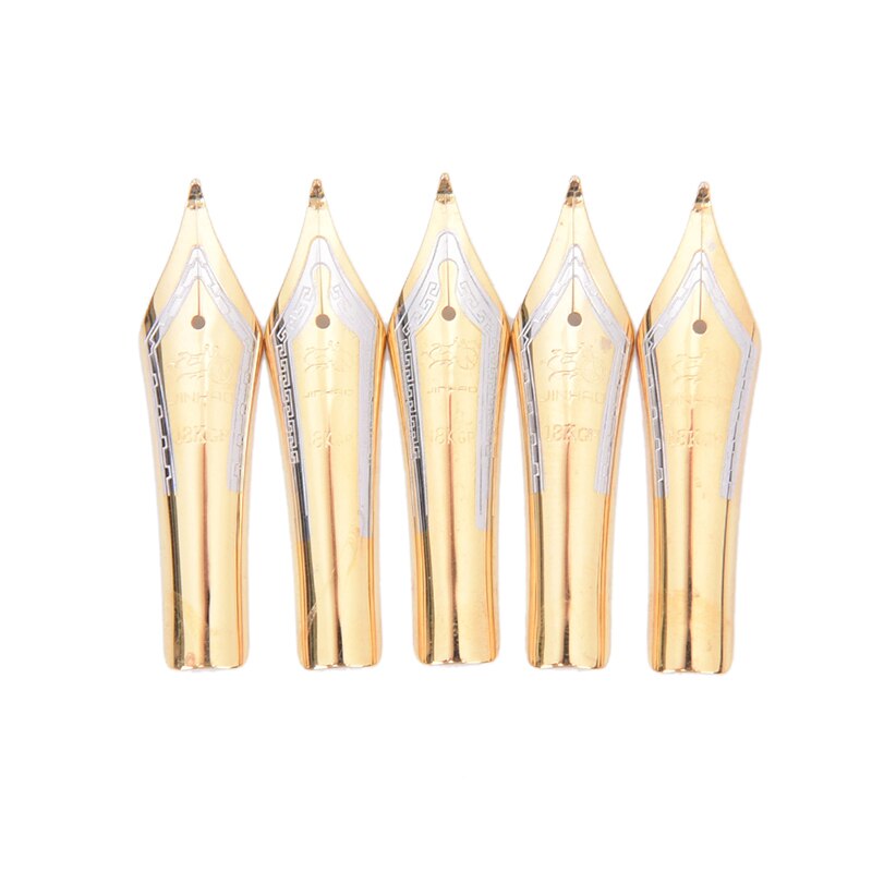 Metal Stainless Steel 1pc Diy Gold Silver X450 Curved Tip Simple Replacement Fountain Pen Nib For Jinhao