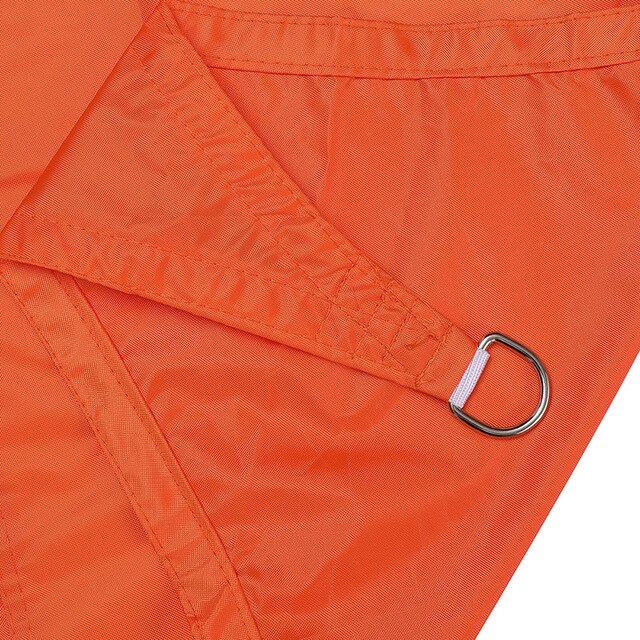 Tewango 2 mx 2 mx 2m trekantet solsejl sejl polyester vandtæt anti-uv anwings udendørs gårdhave have swimmingpool skyggenet: Orange