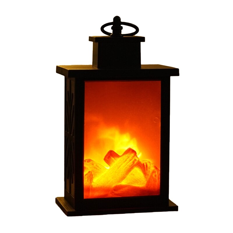 2800lm vintage led simuleret pejs stearinlys flamme lys hængende lys natlampe retro lanterne usb batteri: 11 ag 201079- d