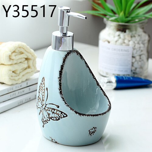 GAPPO liquid soap dispensers Bathroom liquid soap pump Ceramic Emulsion Bottle Bath Ceramic accessories liquid: Y35517