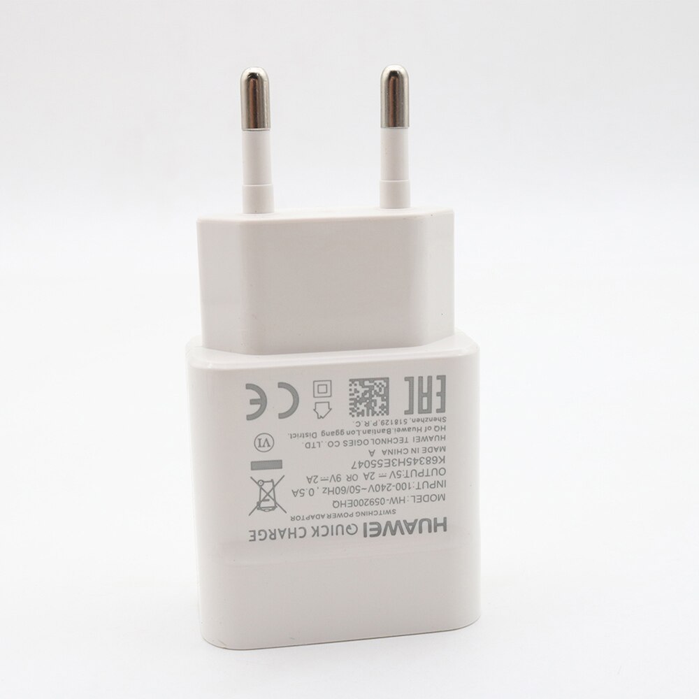 Huawei 9V2A ładowarka eu QC 2.0 szybkie adapter szybkiego ładowania mikro USB kabina robić kumpel 7 8 S 10 Lite Nova 3i P8 9 10 Lite Honor 8 9 Lite: tylko EU ładowarka