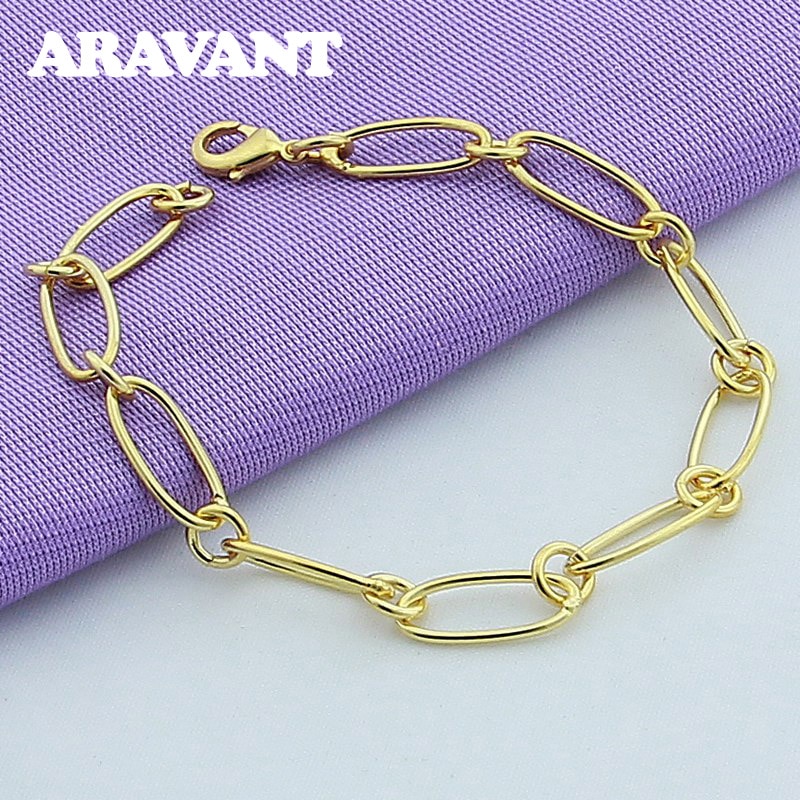 925 silber Minimalis Gold Ketten Charme Armbänder Für Frauen Mädchen Hochzeit Schmuck