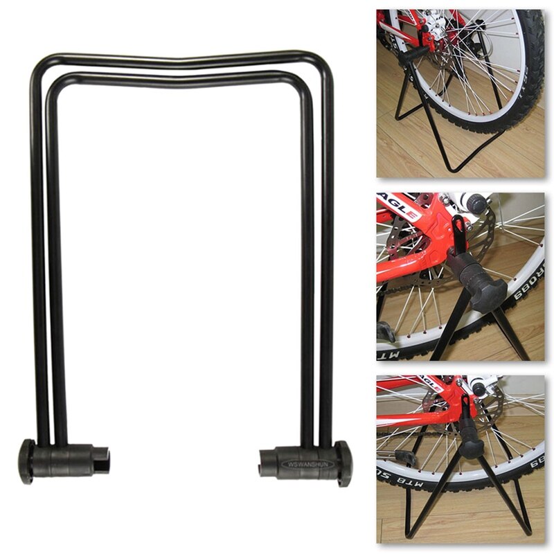 Bicycle Trainer Stationary Bike Cycle Stand Indoor Exercise Training Foldable Repair Stand Floor Storage Parking Rack Bicycle