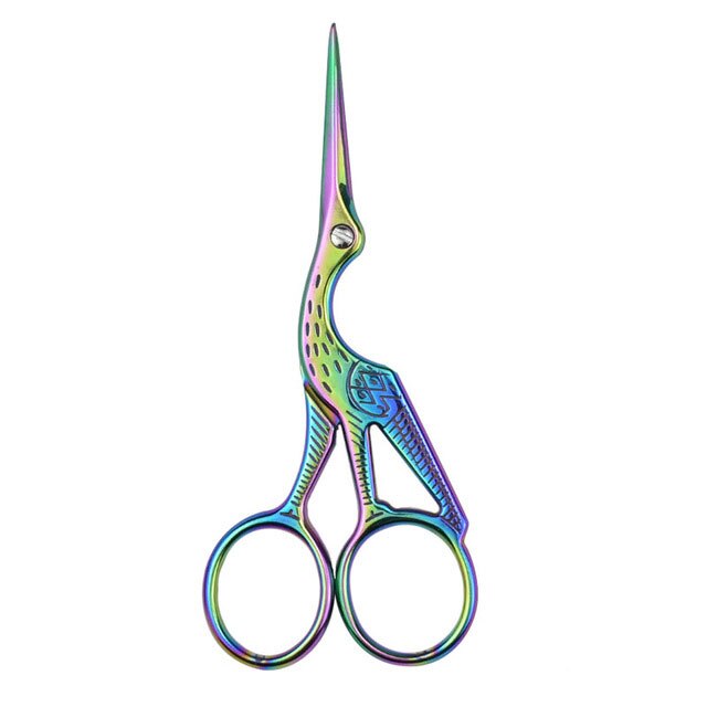 Small Tailor Scissors Cross Stitch Sewing Tools Home Paper-cut Scissors Sharp Shears Women Silver Handcraft Sewing Accessories: 2-laser