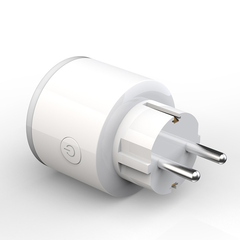 Eu smart trådløs stikkontakt, uttak for wifi-fjernkontroll til hjemmet, timer for stemmestyring, lett å demontere, smart lifi-app
