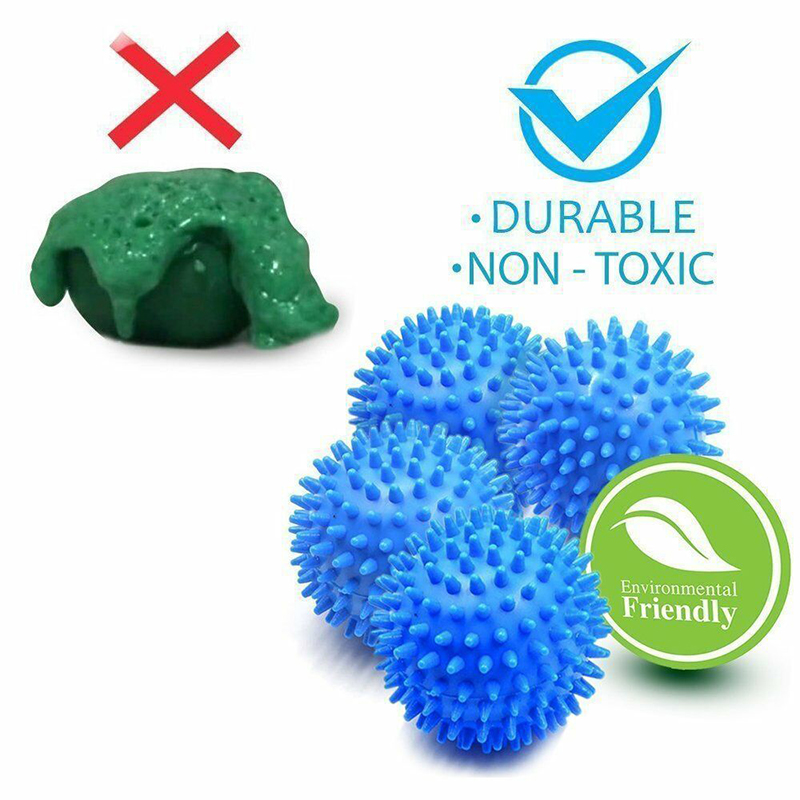1/3 Piece Home Cleaning Laundry Ball Washing Tool Reusable for Dry Clothes Fluffy Anti-Tangle Softener Ball Magic Laundry Ball
