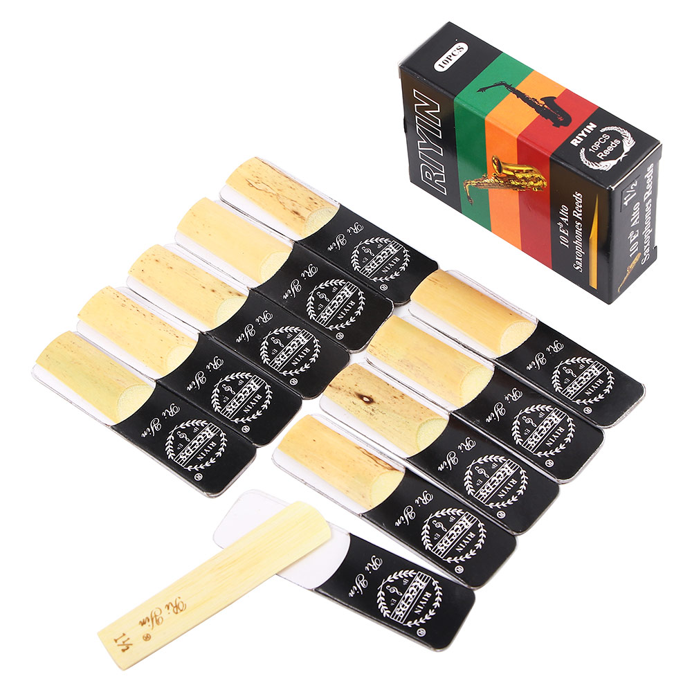 10 Pack Sterkte 1.5/2.0/2.5/3.0/3.5/4.0 Eb Altsax Saxofoon Rieten C saxofoon Riet Houtblazers Instrument Onderdelen Accessoires: Strength 1.5