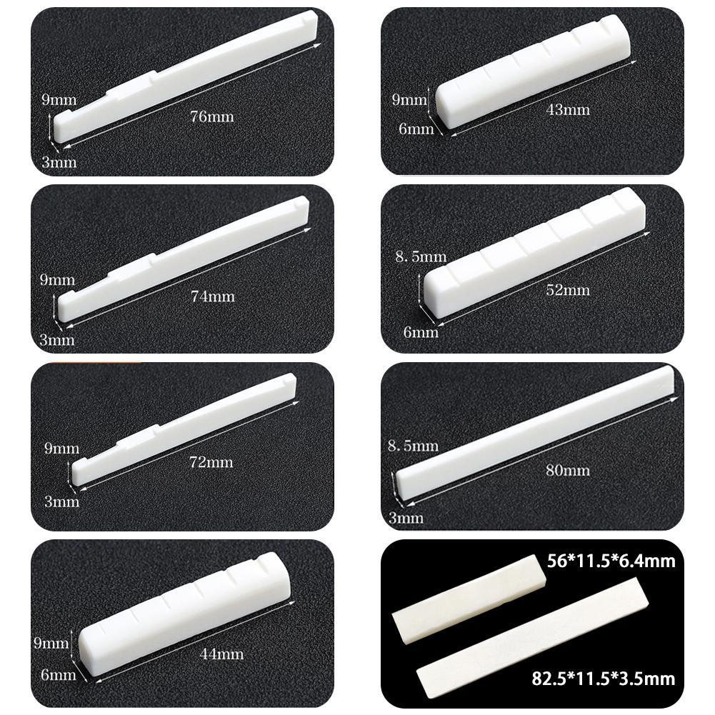 1 zestaw lewa ręka gitara prawdziwe kości sworznie pomostowe nakrętka gwoździa część siodła dla lewej strony bekhend Ludowy gitara akustyczna wyślij nakrętkę