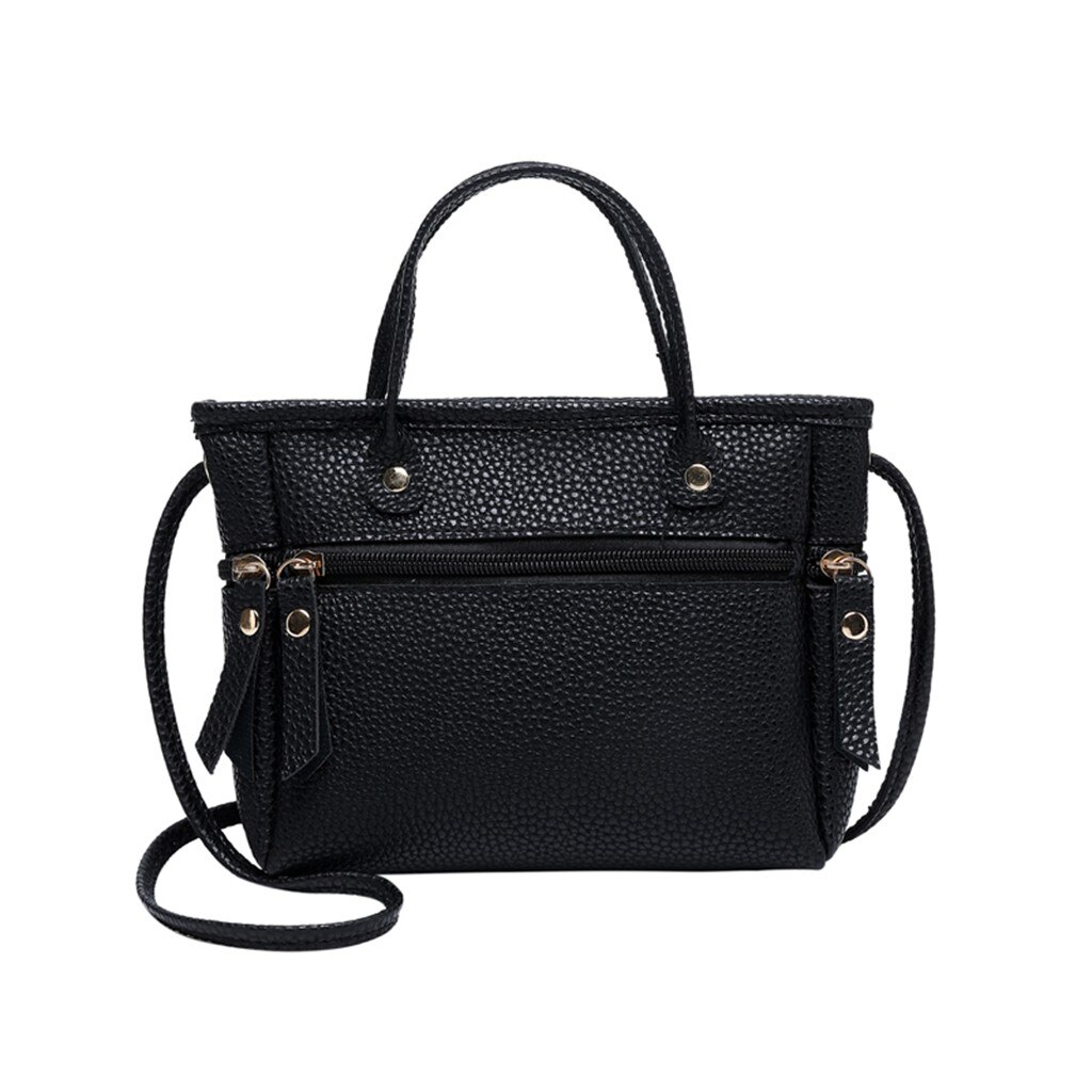 2019 Negócios Simples Das Senhoras Das Mulheres Moda Casual Sólida Do sexo feminino Casual Pu Couro Crossbody Mensageiro Bolsa de Ombro Sacos 50: A