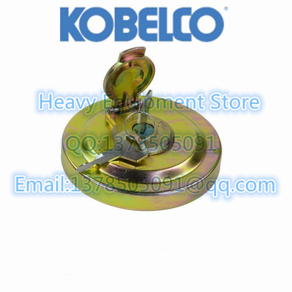 colorful fuel tank cap with 2 key oil cover for Kobelco excavator YN20P01034P1 2444R1047 2246U260F1