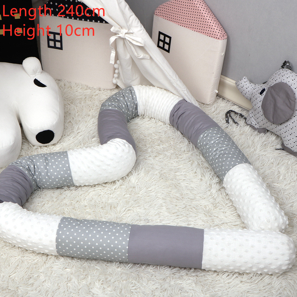Pasgeboren Baby Bed Wieg Bumper Lange Kussen Voor Peuter Slapen Kussen Cot Hek Kinderkamer Beddengoed Protector: kaki-kaki