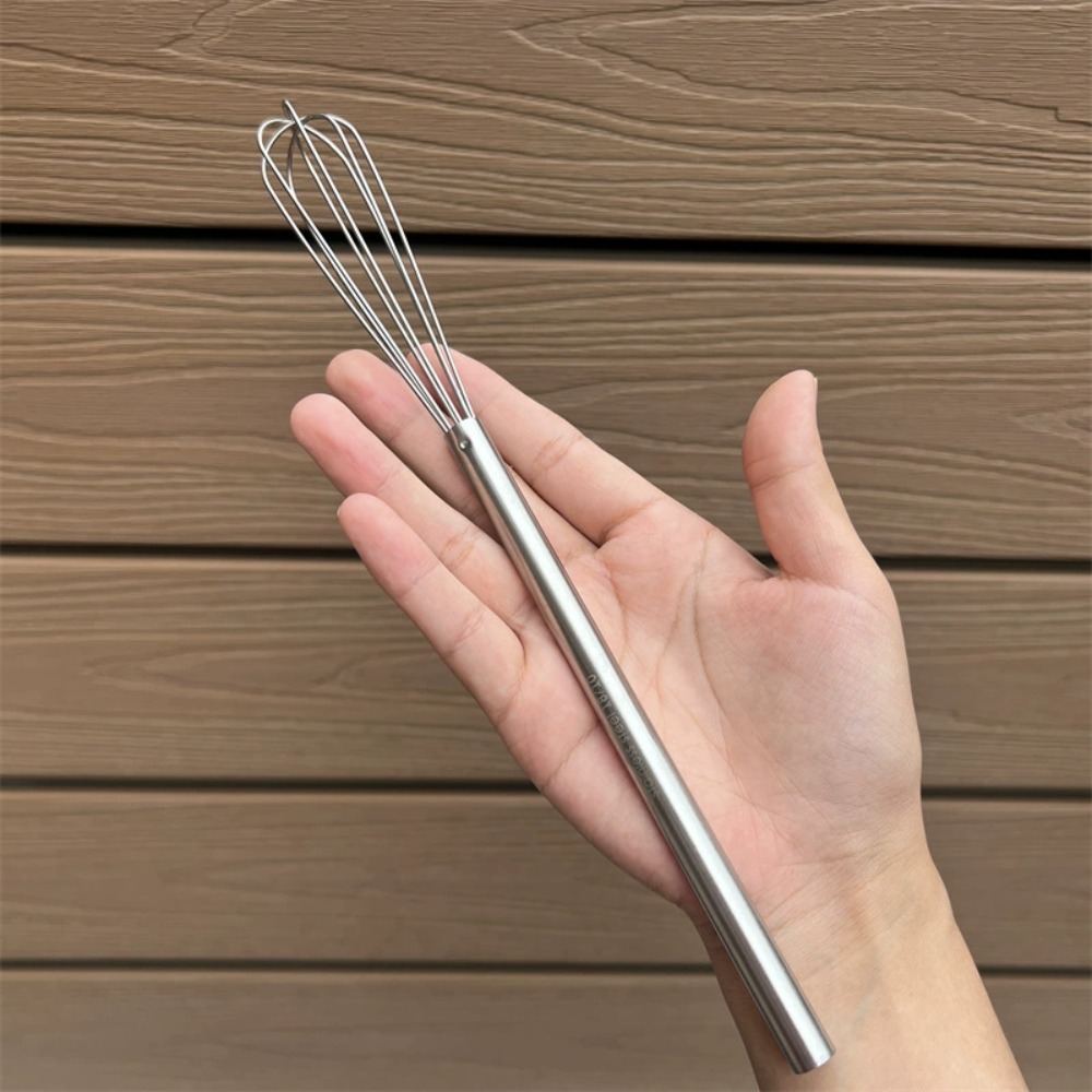 Mini 304 rostfria handvispar äggvisp mjölkskummare bakmixer hållbar kompakt köksverktyg för bakning kaffe matlagning