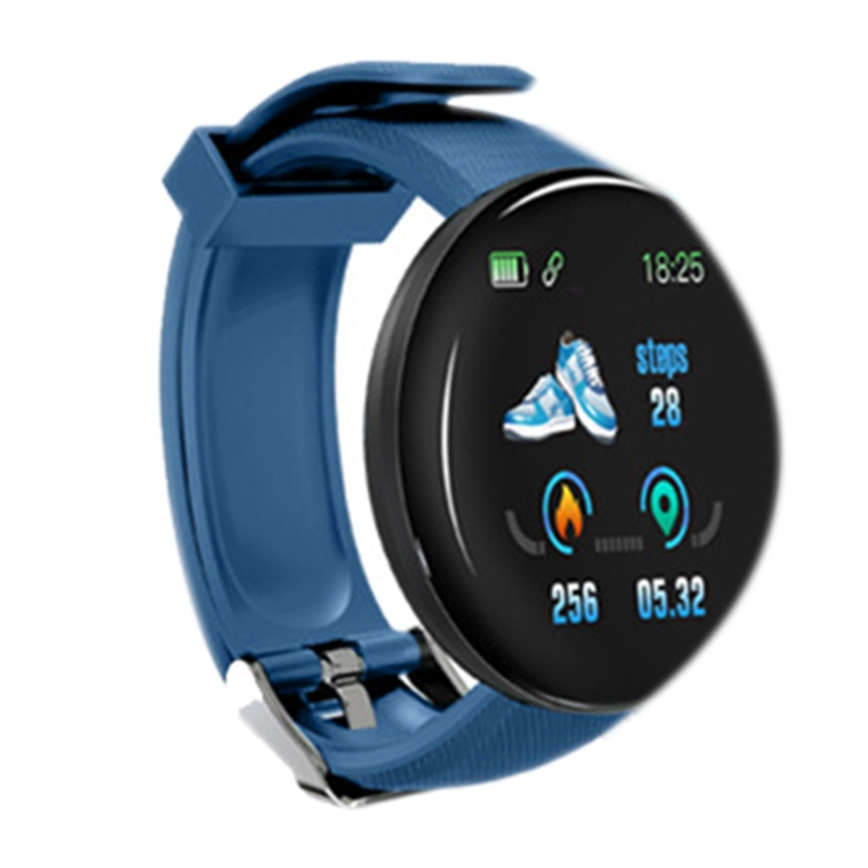 Grenzüberschreitendes produkt  d18 rundes smart-armband mit farbbildschirm, schlafüberwachung, wasserdicht, schrittzähler  r9ua: Bl