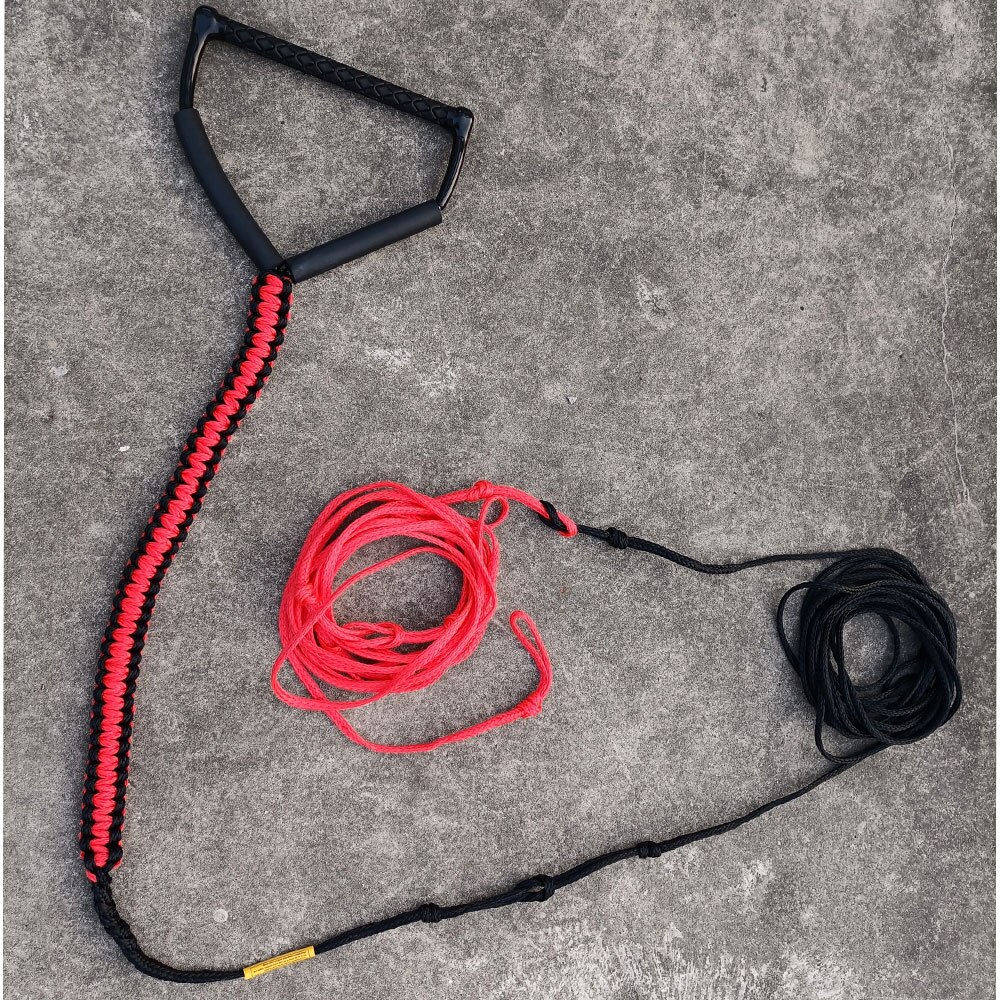 75ft Water Ski Rope 5-Section Watersports Spiral Braided Wakeboard Tow Rope Wakeboard Kneeboard Tubing Tow Rope with EVA Handle