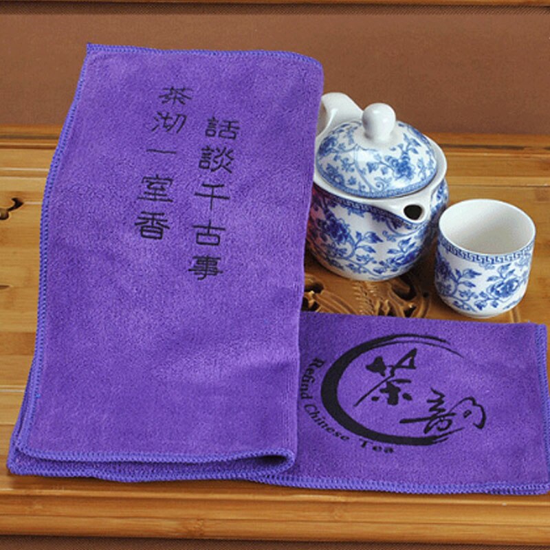 Tea Cloth Absorbent Strong Tea Napkins Tea Set Accessories Nice Tea Towels 1 PCS Fiber 30*30cm