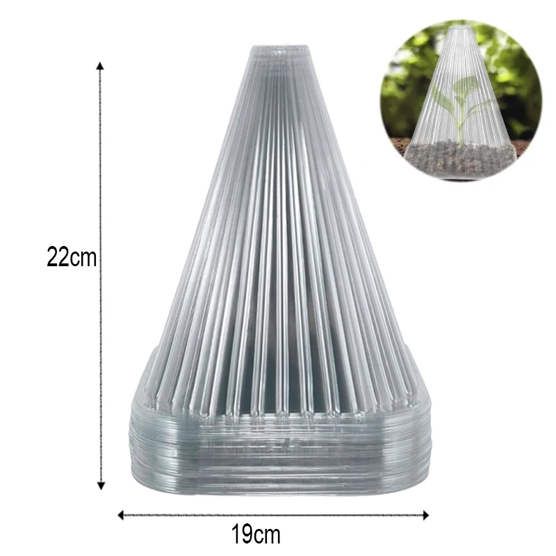 Housse de protection pour jardin de plantes, protégée contre les insectes, antigel, accessoires de jardin pour les soins de la pelouse, couvercle de cloche en plastique réutilisable: XXL / Beige