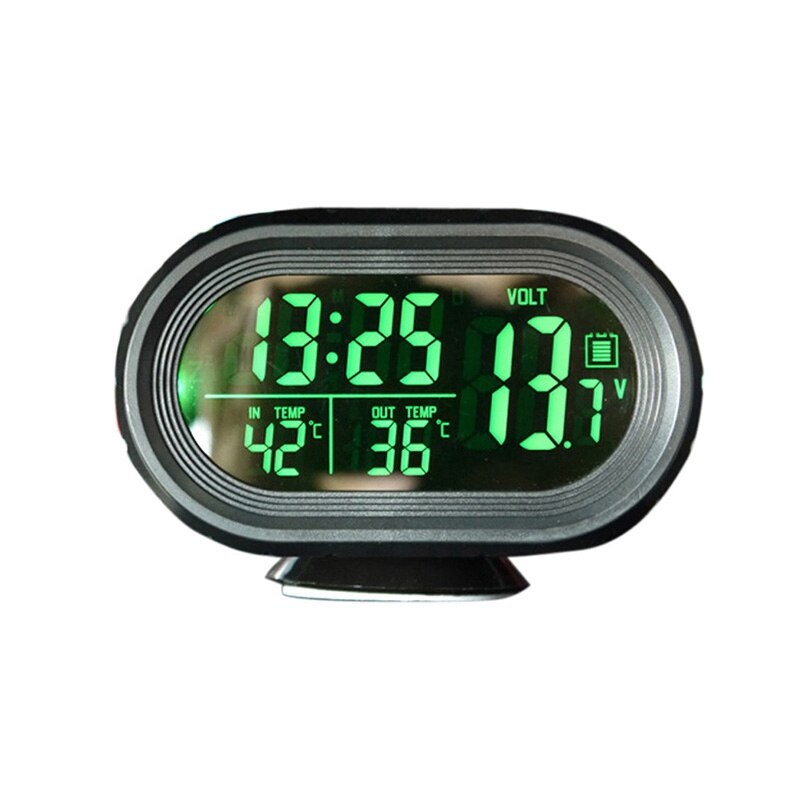 Auto Voltage Monitor Klok Digitale Thermometer