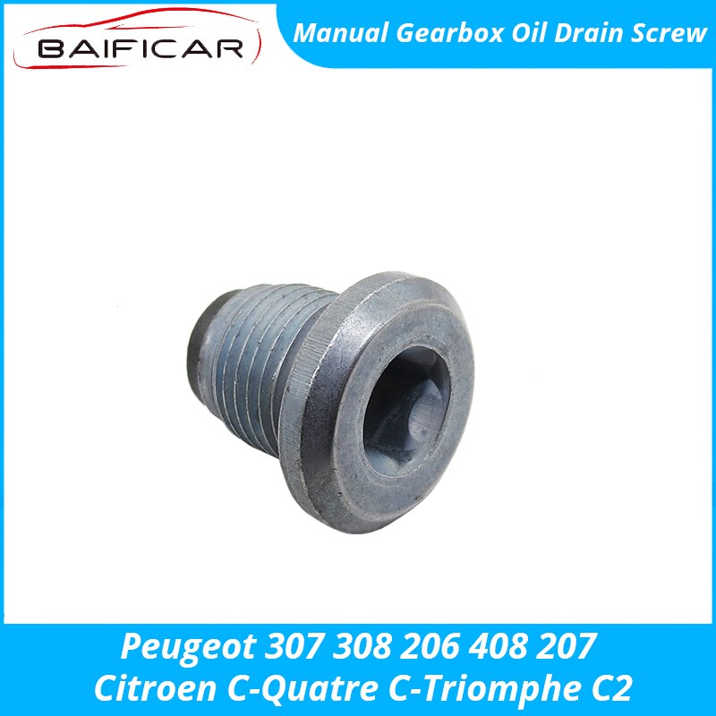 Baificar tornillo de drenaje de aceite de caja de cambios Manual genuino para Peugeot 307 308 206 408 207 Citroen c-quatre c-triomphe C2