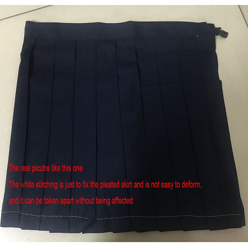 Navy blue JK uniform Autumn Summer Short/long Sleeve Japanese School Uniforms For Girls Sailor Pleated Skirt JK Sets Uniform