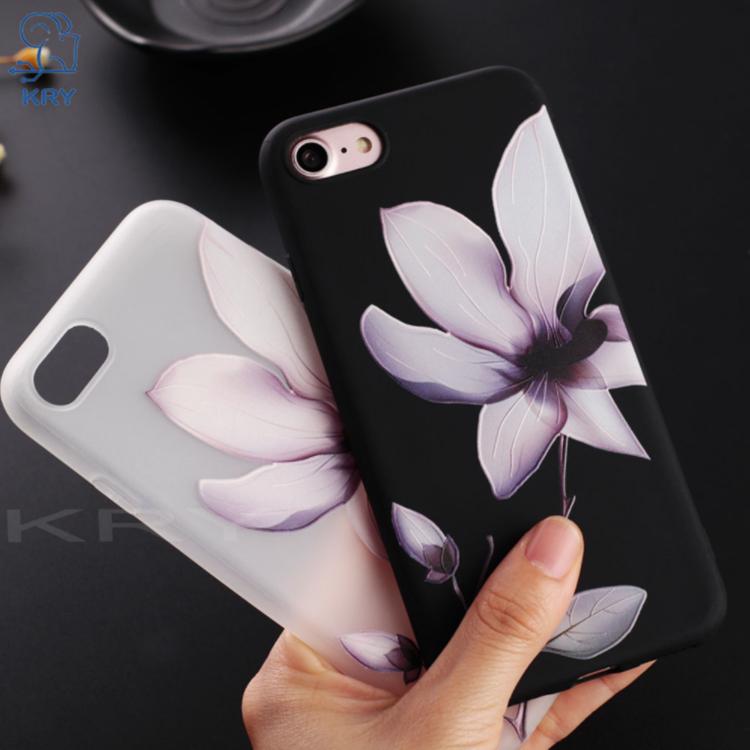 Lotus Flower Case For iPhone 8 Plus XS Max XR Rose Floral Phone Case For iPhone X 7 6 6S Plus 5 SE