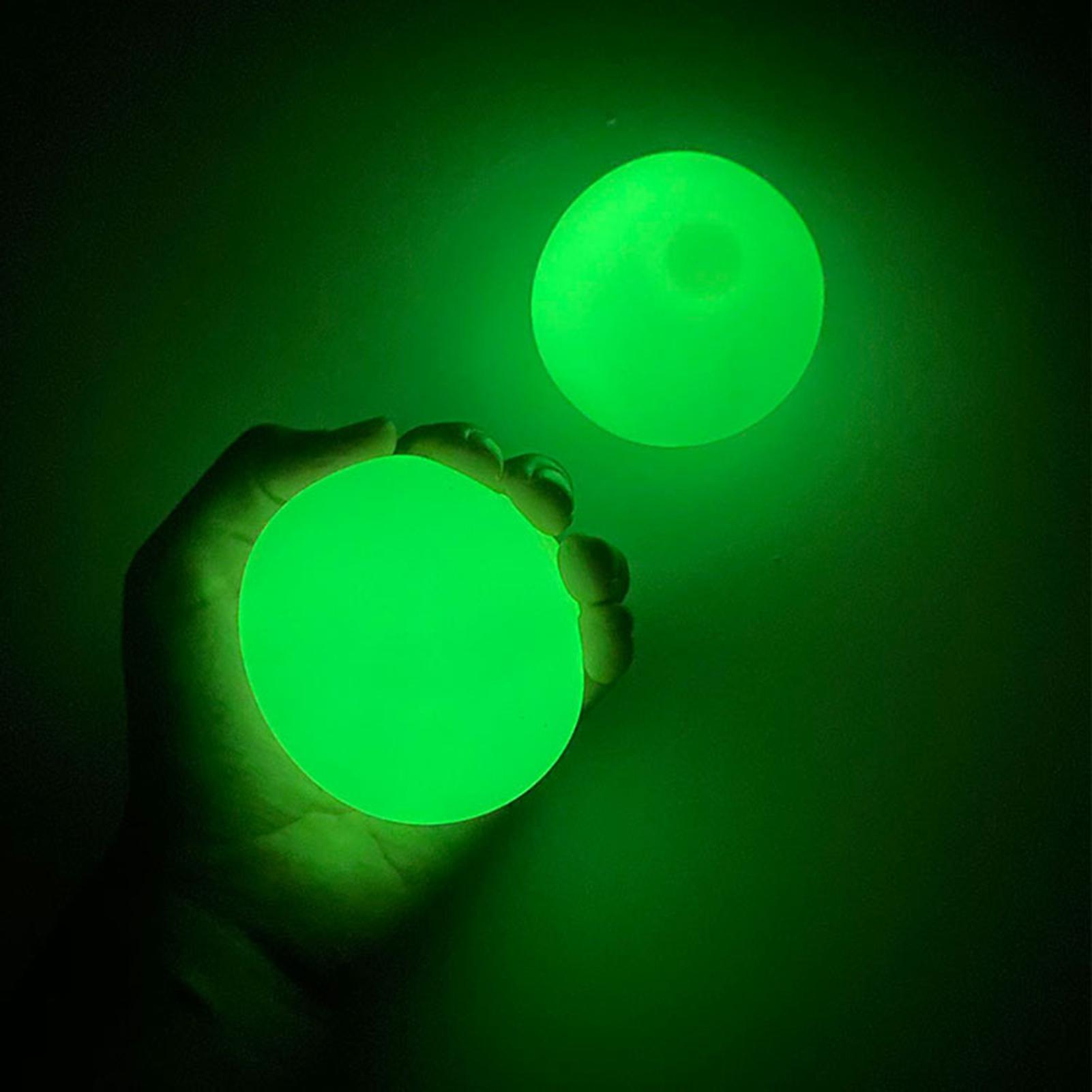 Boule collante Anti-Stress lumineuse noctilumineux, ensemble de 4 pièces, jouets pour enfants