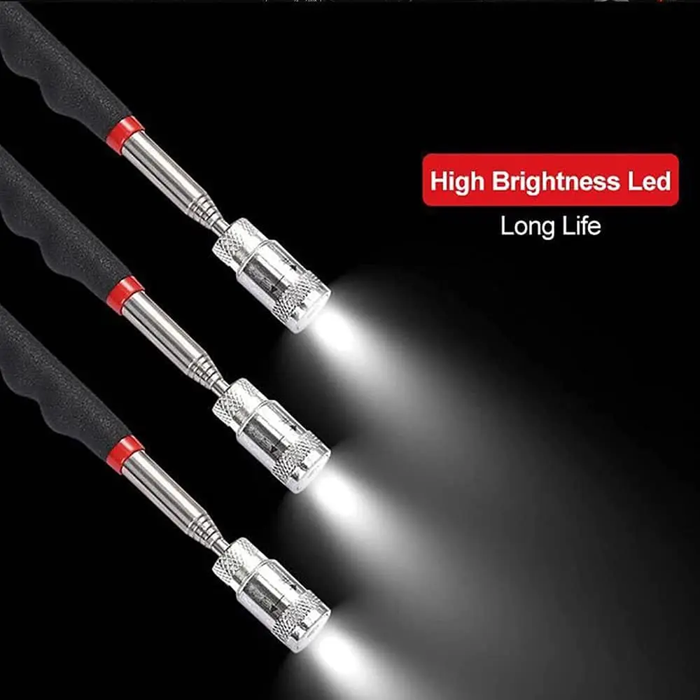 Neue teleskop isch einstellbare magnetische Aufnahme werkzeuge magnetischer Teleskop magnet griff langer Stift Teleskop magnets tab mit LED-Licht