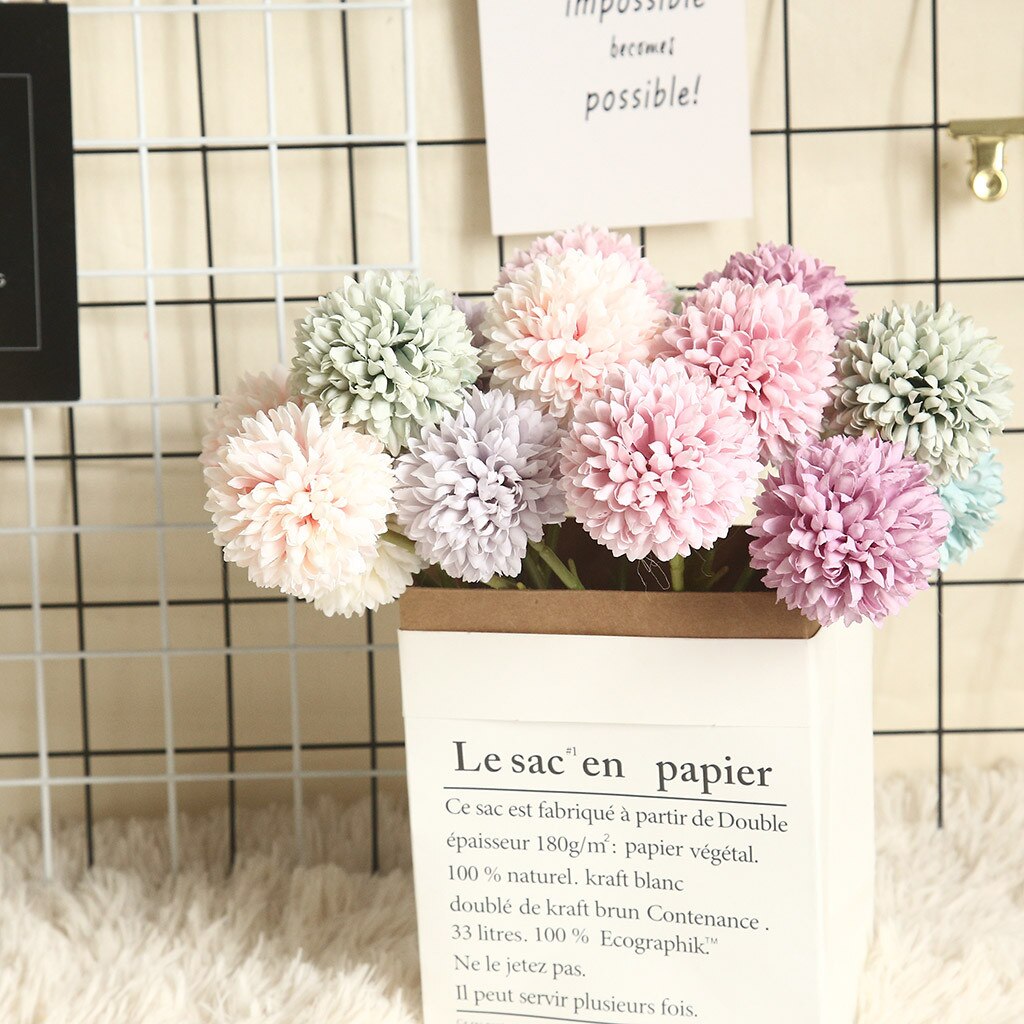 Home Decoration Wedding Simulation Living Room Decor Flower Decoration Wedding Simulation Dandelion Decoration Wedding Bouquets