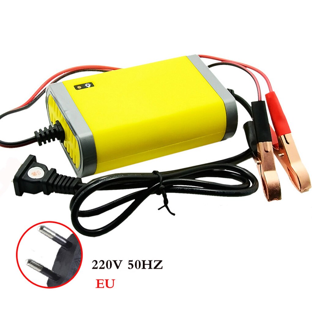 Mini Styling Draagbare 12V 2A Auto Battery Charger Adapter Voeding Motorfiets Auto Smart Battery Charger Eu Plug