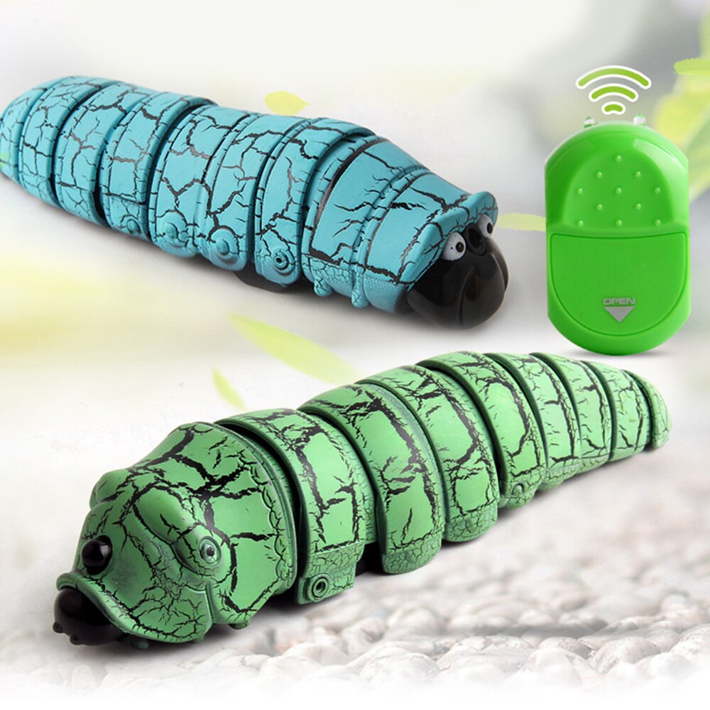 Remote Control Caterpillar Toys Infrared Induction Remote Control Caterpillar Animal Insect Electric Toy Christmas Kids Toy