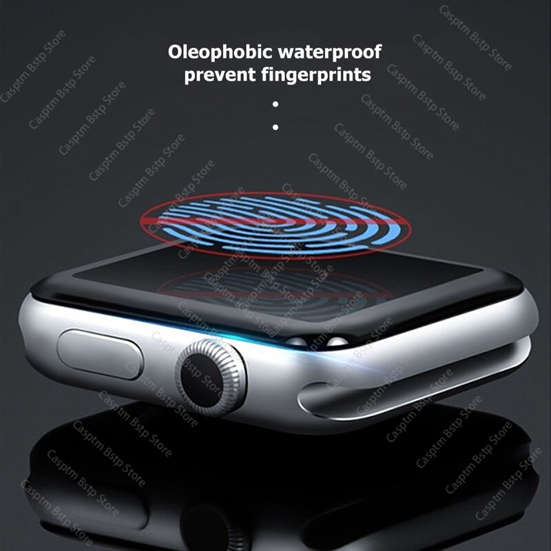 3D Volledige Dekking Gehard Glas Voor Apple Horloge Serie 6 40 44Mm Beschermende Film Screen Protector Op Iwatch Bescherming accessoire