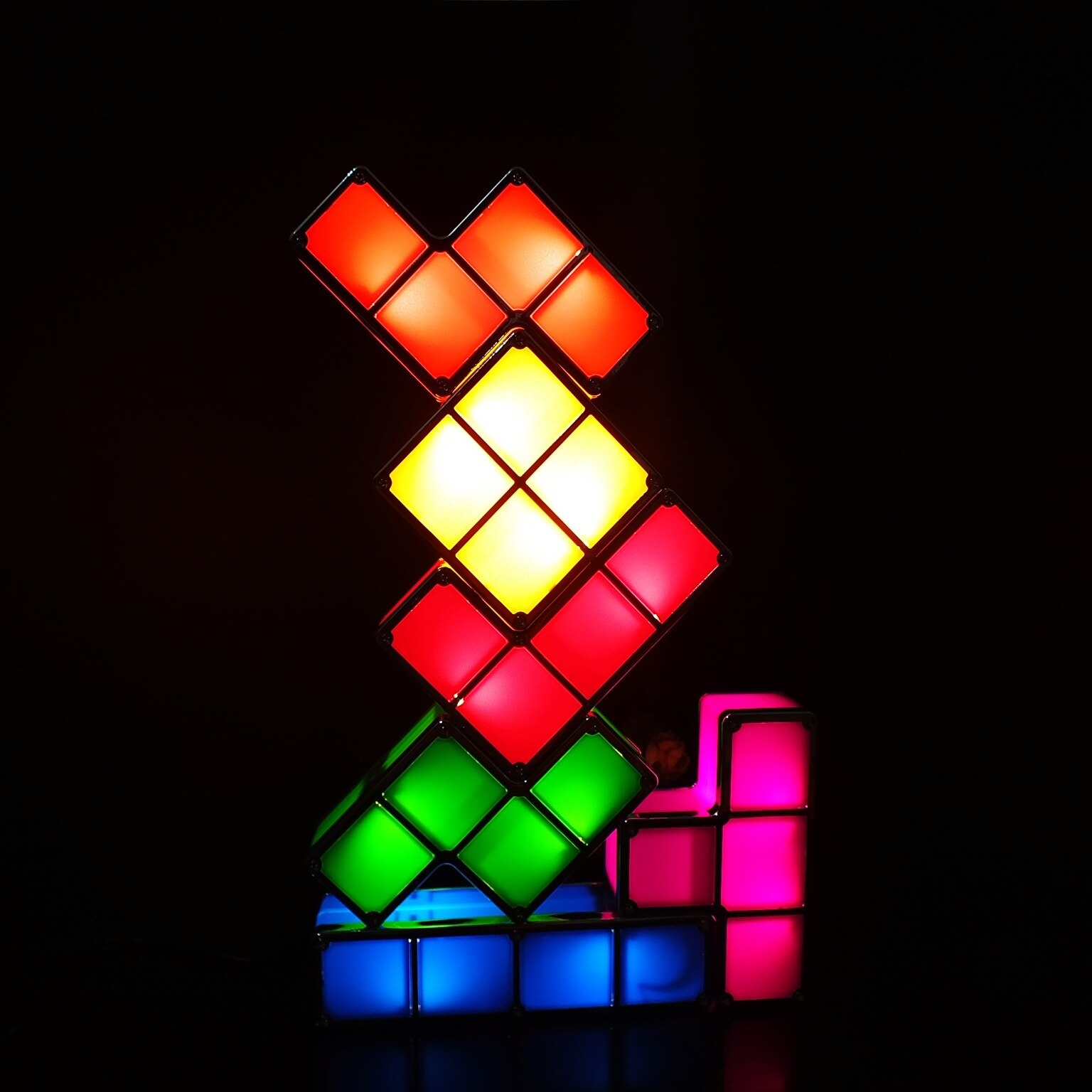 Tetris LED Colorful Children DIY Nightlight Christmas Strange Glow Toys