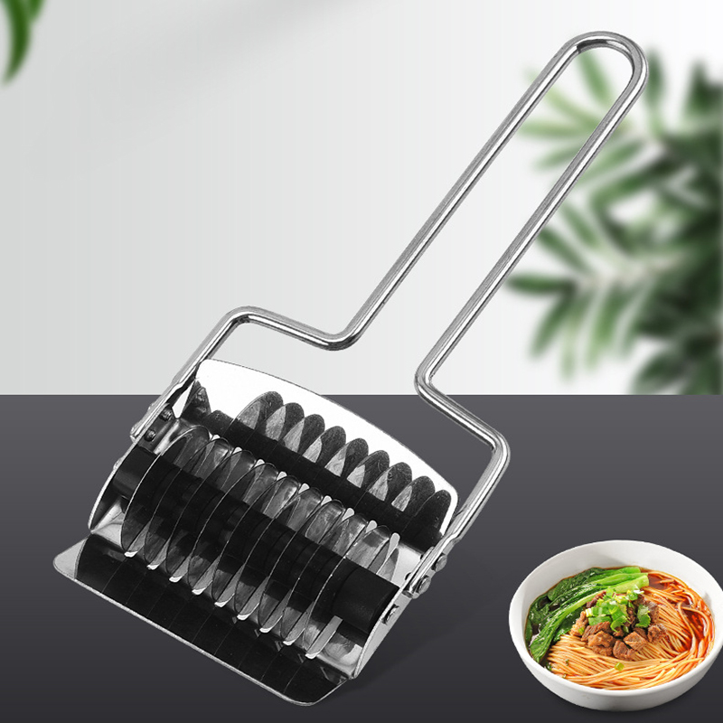 Rouleau coupe-pâte en acier inoxydable, ustensile de cuisine pour pâtes spaghetti
