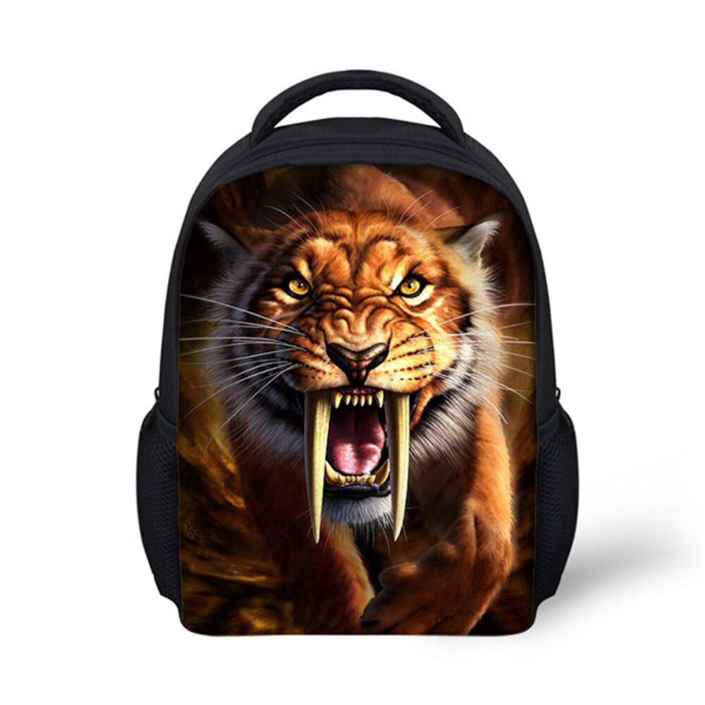 crazy horse printing backpacks for children girls shoulder bag kindergarten baby school bag animal backpack boys girls bagpack: W1431F