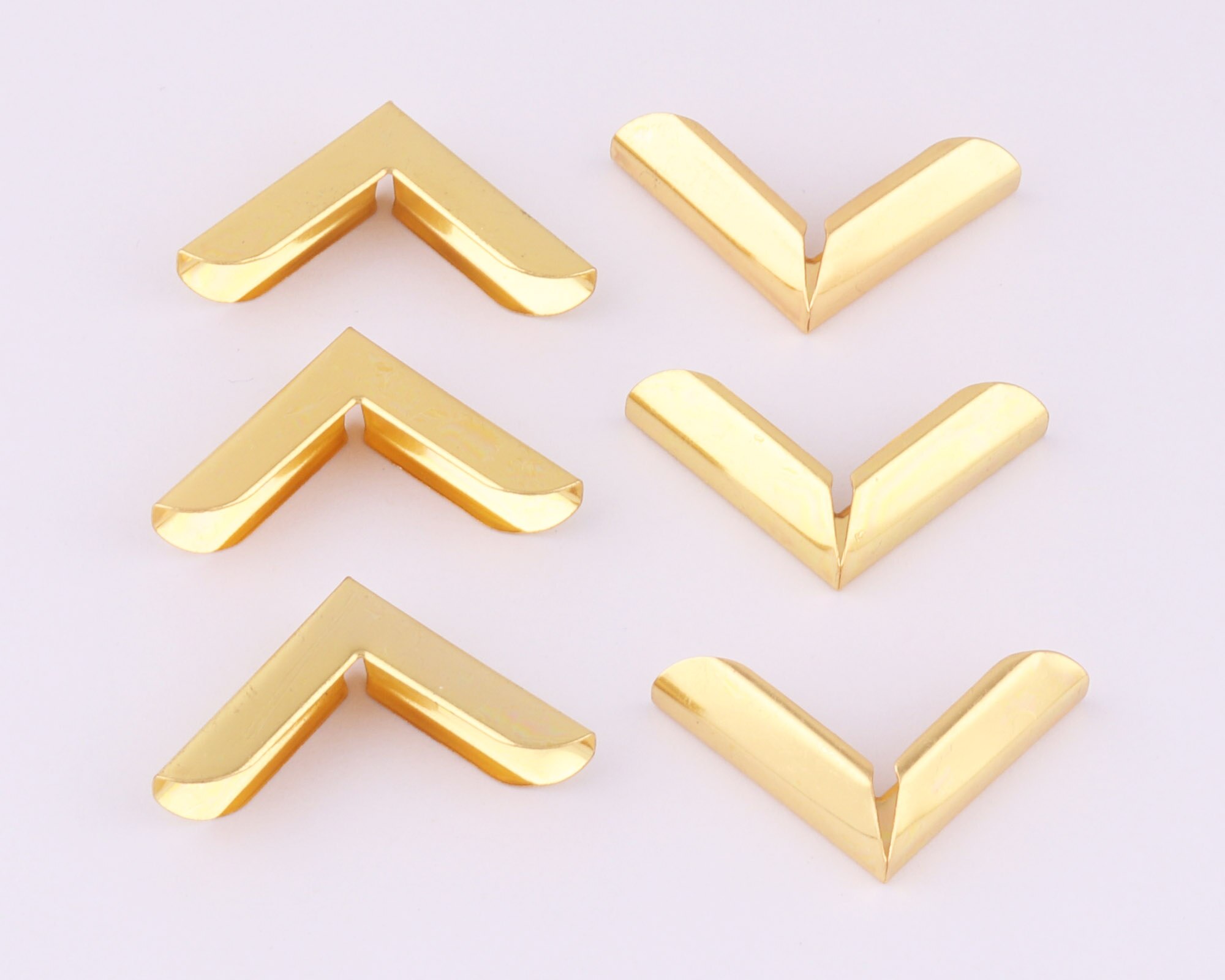 25Mm Gold Iron Hoek Bescherming Hoeken Vintage Doos Hoek Decoratieve Hout Hoek Bronzen Boek Hoek Clip 20Pcs