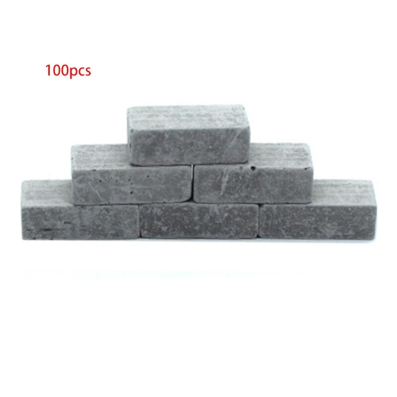 100 Stuks 1/16 Miniatuur Simulatie Baksteen Diy Zand Tafel Diorama Landschap Landschap 54DF: Black