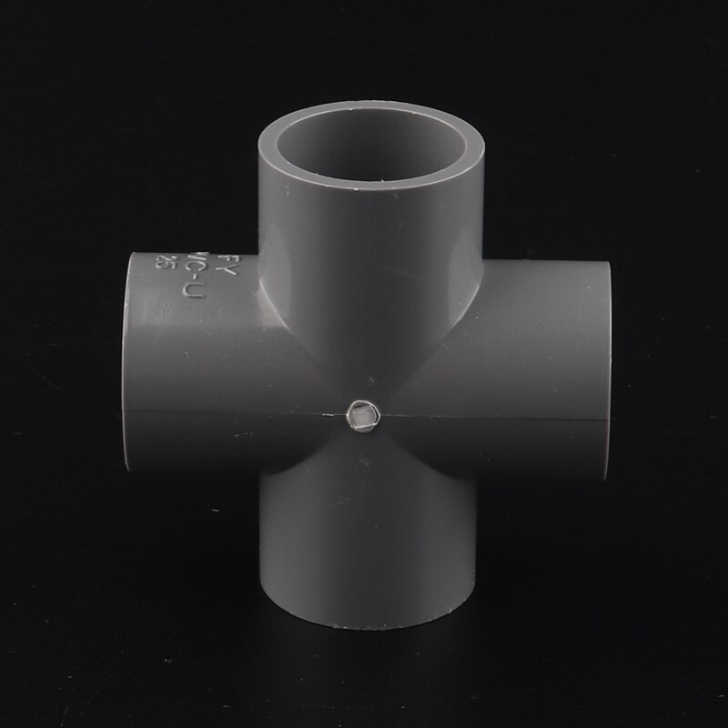 15 stuks 25mm kruis pvc-fittingen 4 -weg connector kunststof buisverbinding buismof slip voor watertoevoer irrigatie circulatie