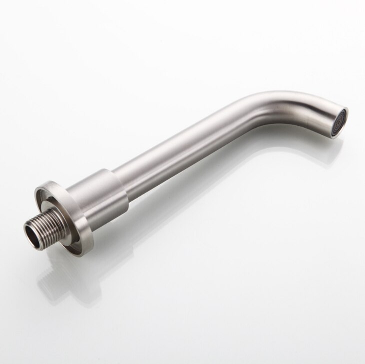 Wall Mounted Shower Spout Faucets Bathtub Shower Mixer Faucet Spout Solid 304 Stainless Steel Bathroom Brushed Bathtub Tap