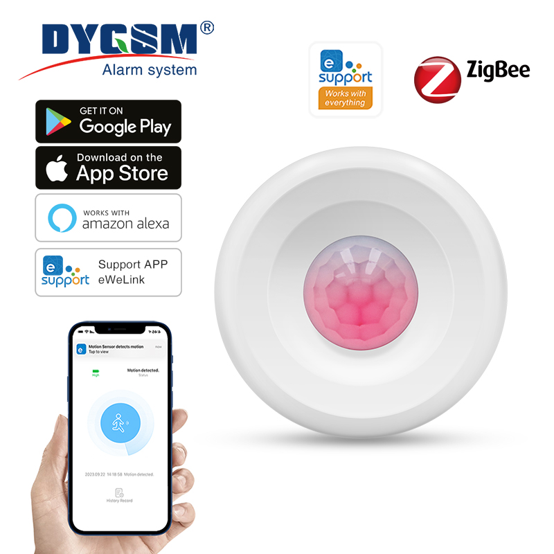 Czujnik ruchu Zigbee PIR Czujnik ruchu Ewelink APP Bezprzewodowy system automatyki domowej Współpracuje z Alexą