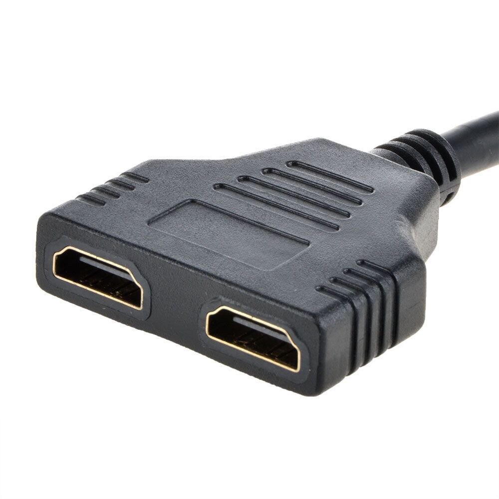 2 Dual Port Y Hdmi-Splitter 1080P Hdmi-Poort Male Naar 2 Vrouwelijke 1 In 2 Out splitter Kabel Adapter Converter Hdmi-Sluit Kabel