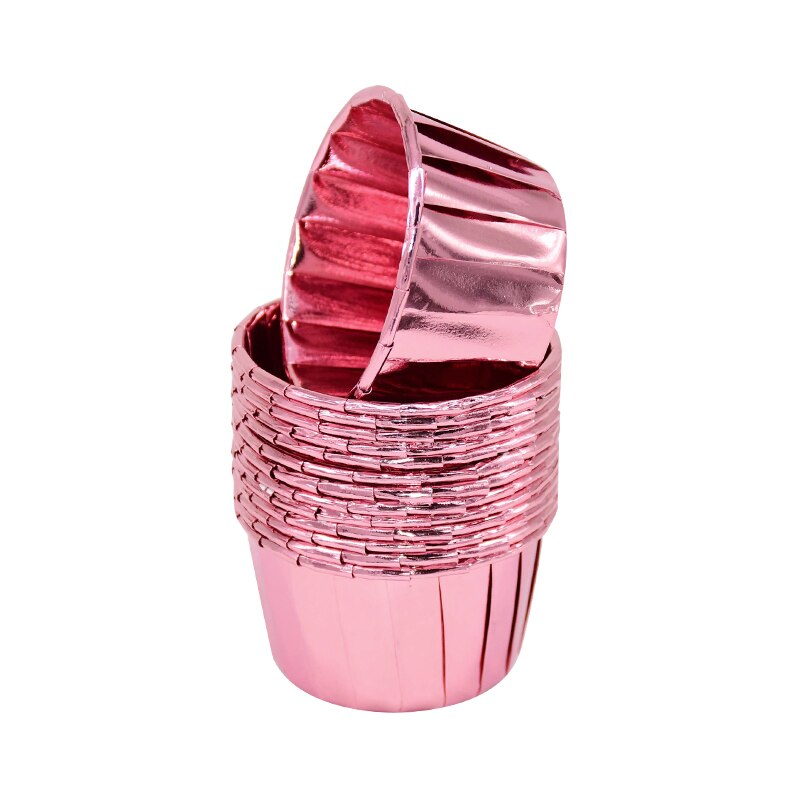 50Pcs Gold Silver Cake Paper Liner Kitchen Muffin Egg Tart Wrap Case Wedding Birthday Party Favors Cupcake Cups Baking Tools: B02