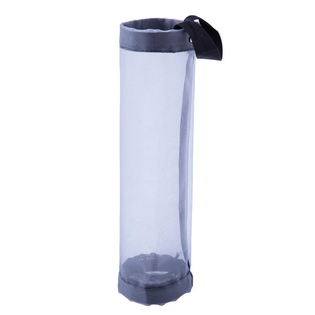 Home Grocery Bag Holder Wall Mount Plastic Bag Dispenser Hanging Storage Trash Garbage Bag For Household Kitchen Supplies: Gray