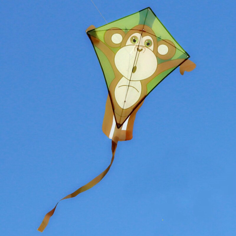 Cerf-volant mignon de petit singe de 70 cm * 70 cm * 95 cm avec la ligne de conseil de 50 mètres facile à voler le cerf-volant d'enfants de jouet extérieur