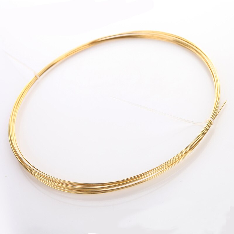 H62 Goldene Durcheinander Draht Stange Leitfähigen Kupfer Linie Industrie Experiment DIY Drähte Material 0,3 0,5 0,8 1 2 3 4 5mm Länge 1Meter