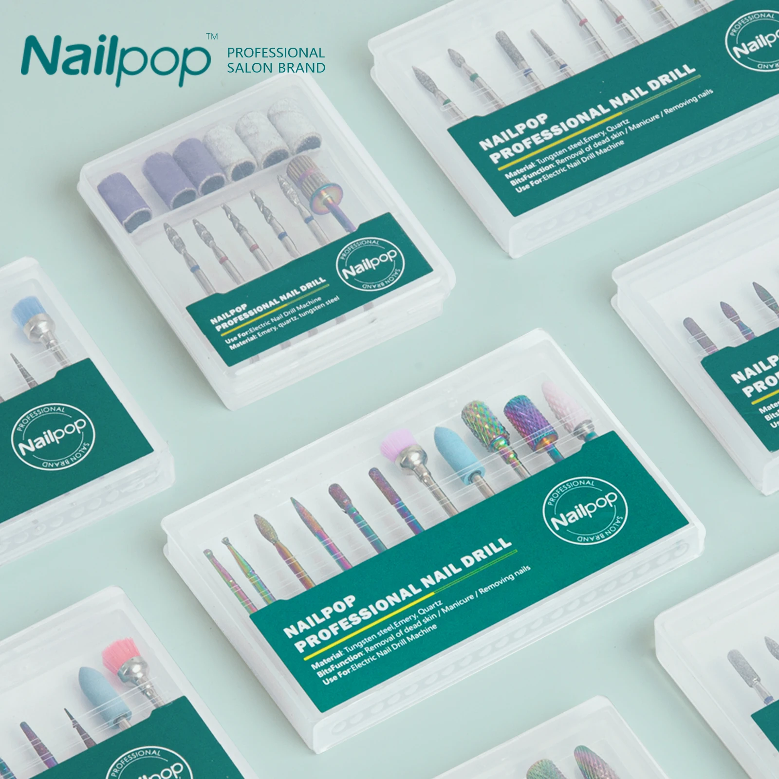 Nailpop-brocas para uñas para taladro eléctrico, accesorios para máquina de manicura, equipo, fresa, limas para uñas, herramientas para quitar Gel